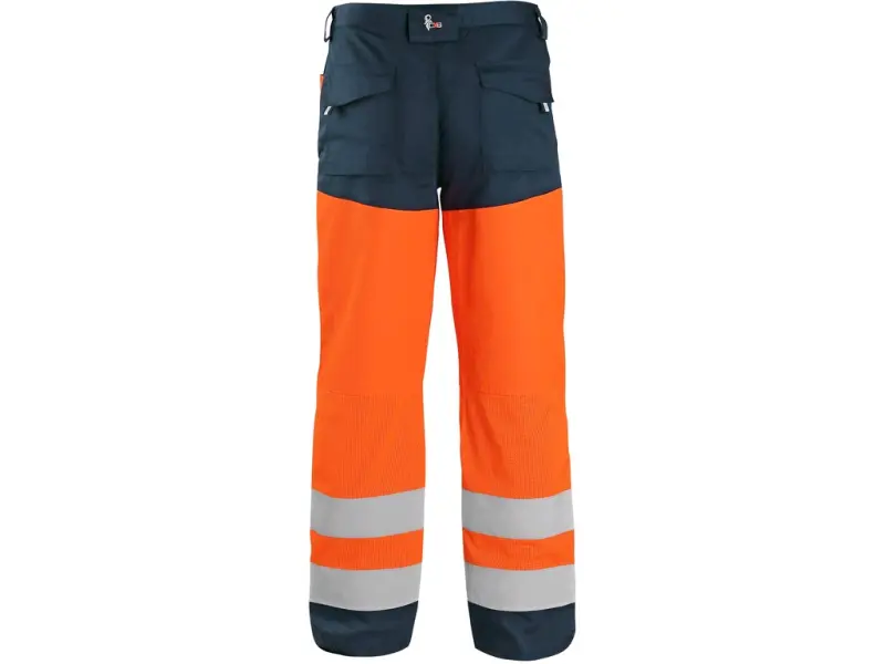 Kalhoty CXS HALIFAX, výstražné se síťovinou, pánské, oranžovo-modré